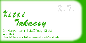 kitti takacsy business card